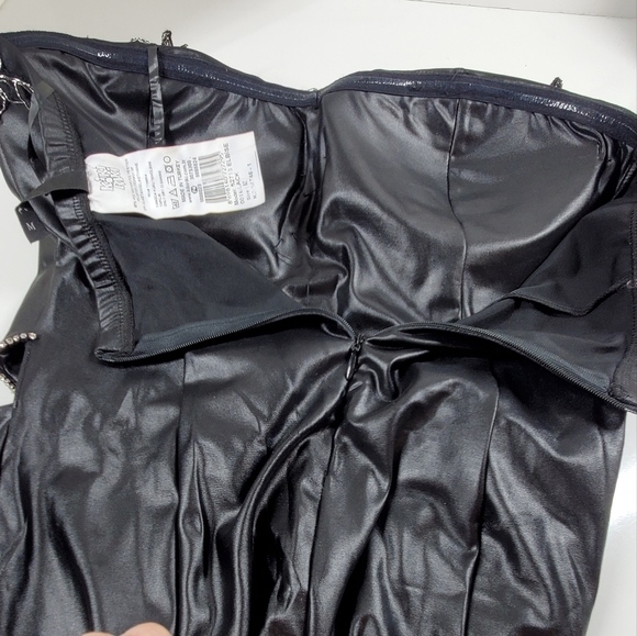 Kikiriki Black Shiny Rhinestone One Piece Dress - Picture 8 of 11